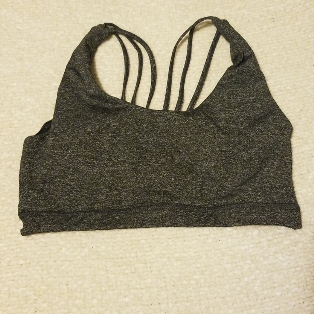 Dark Gray Popular basics sports bra Size Med